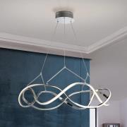 Schuller Valencia LED-hänglampa Molly, krom, dimbar, Ø 80 cm