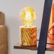 Spot-Light Bordslampa Trabo, betad tallträ, höjd 10 cm