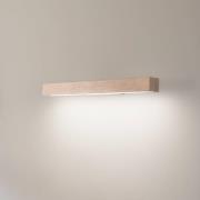 TK Lighting LED-vägglampa i trä Teo, furu, 46 cm, 3000 K