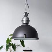 Steinhauer Bikkel hänglampa, Ø 42 cm, svart, metall, glas, E27