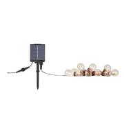 Markslöjd Ljusslinga Suno, solenergi, USB, plast, 10 lampor, IP44