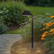 Lindby LED-markspettslampa Capelo, svart, aluminium, höjd 77 cm
