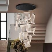 Schuller Valencia LED-hänglampa Velos II 13-lampor, svart, dimbar, pla...