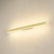 SLV LED-badrumsvägglampa One Linear, 70 cm, mässingsfärgad