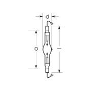 RADIUM metallhalogenidlampa K12s 1000W HRI-TS D/S/PRO