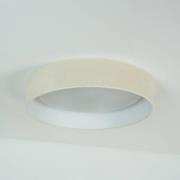 Duolla LED-taklampa Plafond, vit, tyg, Ø 45 cm, dimbar