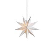 STERNTALER LED-stjärna, vit, Ø 15 cm, 9-taggig, IP44 batteri