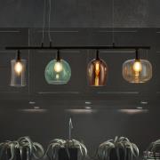 Nowa Pendellampa Telesto med glasskärmar, 4 lampor