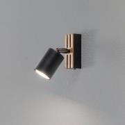 Envostar Tino spotlight till vägg 1 lampa svart/trä