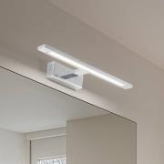 TK Lighting LED-vägglampa Galleri kromfärgad metall bredd 41,5 cm IP44