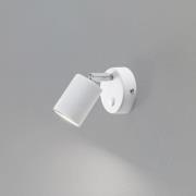 Luminex Spotlight till vägg Fun, vit, 14 cm hög, justerbar, GU10