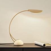 Lucande Rivera bordslampa, beige, metall, sten, 51 cm, G9