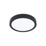 EGLO connect Smart påbyggnadslampa med LED Fueva 6-Z, svart, Ø21cm