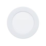 EGLO connect Smart LED-inbyggnadslampa Fueva 6-Z, vit, Ø 12 cm