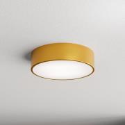 TEMAR LIGHTING Cleo 300 taklampa, guld, sensor, IP54, Ø 30 cm, metall