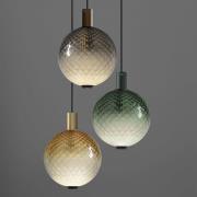 OLEV LED-pendellampa BEAM STICK NUANCE BALLOTON bärnsten Ø 35 cm 927