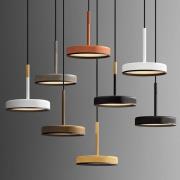 OLEV LED-hänglampa OVERFLY, titan, Ø 15 cm, metall, 927 dimbar