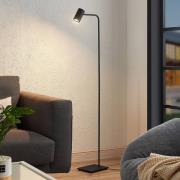 Lindby golvlampa Sanad, höjd 140 cm, svart, metall, GU10