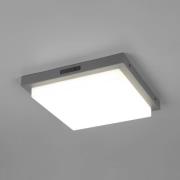 Trio Lighting LED-utomhusvägglampa Bermejo, kantig, sensor, CCT, antra...
