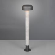 Trio Lighting Väglampa Fraser, grå/betonglook, aluminium, IP54, höjd 8...