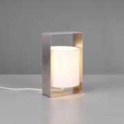 Reality Leuchten Bordslampa Pail, matt nickel, metall, höjd 27 cm