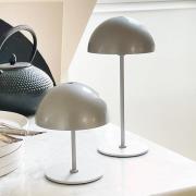 Dyberg Larsen LED-bordslampa Along, silverfärgad, 20 cm