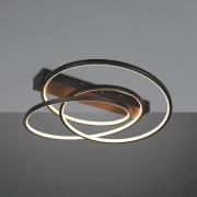 Trio Lighting Darvin taklampa LED, svart, metall, plast, CCT