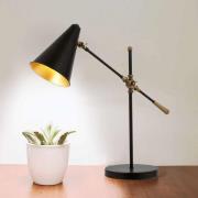 Avonni Nelu bordslampa, svart, höjd 60 cm, metall, justerbar