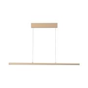 FISCHER & HONSEL LED-hänglampa Borena, sandfärgad, längd 113 cm, metal...