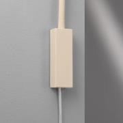 FISCHER & HONSEL LED-vägglampa Sten, sandfärgad, höjd 61 cm Geststyrni...