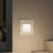 Arcchio Makio infälld vägglampa, silver, G9, IP65