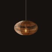 Nowodvorski Lighting Hänglampa RATTAN, Ø 40 cm, naturbrun, rotting, E2...