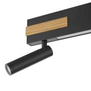 Brilliant LED-takspotlight Streamline, längd 60 cm, svart, 2 lampor.