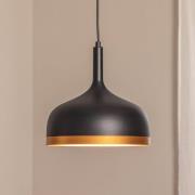 Opviq Hänglampa Sivani MR-826, svart/guld, metall, Ø 30 cm