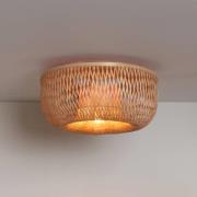 GOOD & MOJO taklampa Barbados, natur, Ø 35 cm, bambu E27