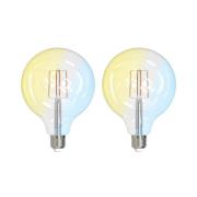 LUUMR Smart LED E27 G125 7W ZigBee Tuya Philips Hue set om 2