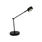 Lindby bordslampa Jyla, svart, lins, 4200K, GX53, järn