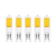 Arcchio LED-stiftlampa, G9, 2,2W, 3000K, set om 5