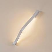 Lindby LED-vägglampa Alvon, silver, höjd 50 cm, metall