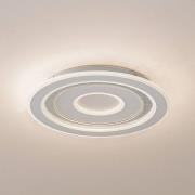 Lindby LED-taklampa Lorvik, Ø 40 cm, vit, CCT, dimbar
