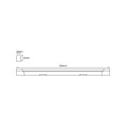 OSRAM LED-ljuslist VALUE BATTEN, 63 cm, metall, 4 000 K
