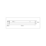 OSRAM LED-sensor-LED-bänklampa LINEAR FLAT, 3 000 K silver
