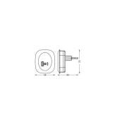 OSRAM LED-uttagsnattlampa LUNETTA EDGE, svart sensor