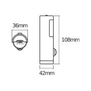 OSRAM nattlampa NIGHTLUX TORCH, vit, sensor, batteri IP54