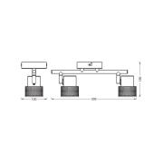 OSRAM takspotlight CORK, svart, 2 LED-spot GU10-LED 927 dimbar