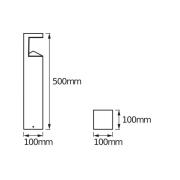 OSRAM LED-väglampa ENDURA STYLE pyramid, stål, IP44