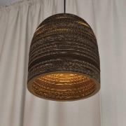 OSRAM hänglampa BALL BELL, brun, Ø 26 cm, wellpapp, E27