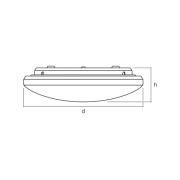 OSRAM LED-taklampa ORBIS PURE, vit, Ø 40 cm, 24 W