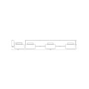 OSRAM LED-vägglampa ORBIS FLAME, krom, 3 lampor, CCT, IP44