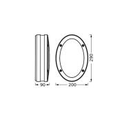 OSRAM utomhusvägglampa ENDURA CLASSIC ORBI, mörkgrå, IP65
